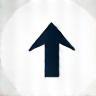 Arrow pointing upwards icon