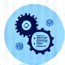 Productivity and workflow tools icon - gears turning with a checklist